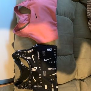 2 Nike sports bras- size small, never worn